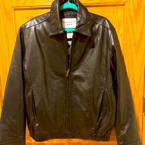Vintage leather jacket.
